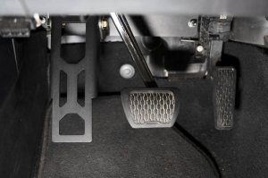 Jeep Wrangler Pedal Covers - Driver Side - DV8 Offroad - Adjustable Dead Pedal - Black - `18-`20